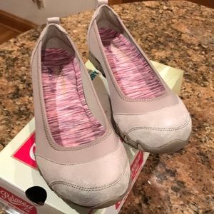 Skechers Taupe Slip-ons